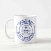 Mad Scientist Warning Koffiemok (Links)