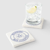 Mad Scientist Warning Stenen Onderzetter (Zijkant)