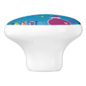 Mad Scientist Wetenschap Kleurrijke Kamer Dresser Keramische Knop (Zijkant)