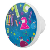 Mad Scientist Wetenschap Kleurrijke Kamer Dresser Keramische Knop (Rechts)