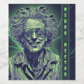 Mad Scientist Wijn Etiket (Enkel label)