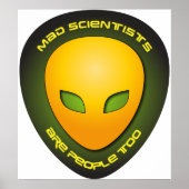 Mad Scientists zijn te veel mensen Poster (Voorkant)