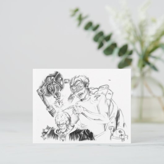 Mad Skillustrator-postkaarten Briefkaart (Staand voorkant)