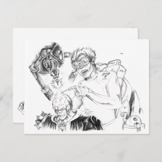 Mad Skillustrator-postkaarten Briefkaart (Voorkant / Achterkant)