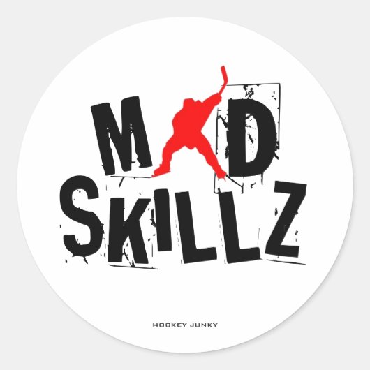 MAD SKILLZ RONDE STICKER (Voorkant)
