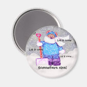 Mad Snow Beer. Magneet (Voorkant / Achterkant)