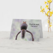 Mad Squirrel Kaart (Gele Bloem)