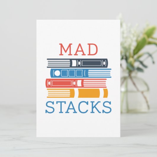 Mad Stacks Bedankkaart (Staand voorkant)