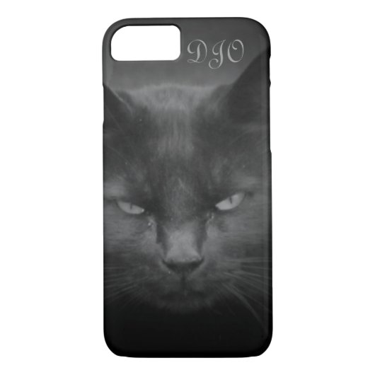 Mad Staring Black Cat Case-Mate iPhone Case (Achterkant)