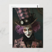 Mad Steampunk Fantasy Man Briefkaart (Voorkant / Achterkant)
