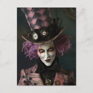 Mad Steampunk Fantasy Man Briefkaart