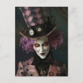 Mad Steampunk Fantasy Man Briefkaart (Voorkant)