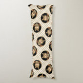 Mad Tabby Cat Portrait Schilderen Schattigee Origi Lichaamskussen (Voorkant Verticaal)