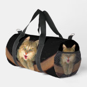 Mad Tabby Cat Portrait Schilderen Schattigee Origi Plunjezak (Rechterhoek)