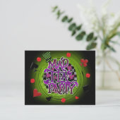 MAD TEA ARTITY Swirl Wonderland Party Invitation Kaart (Staand voorkant)