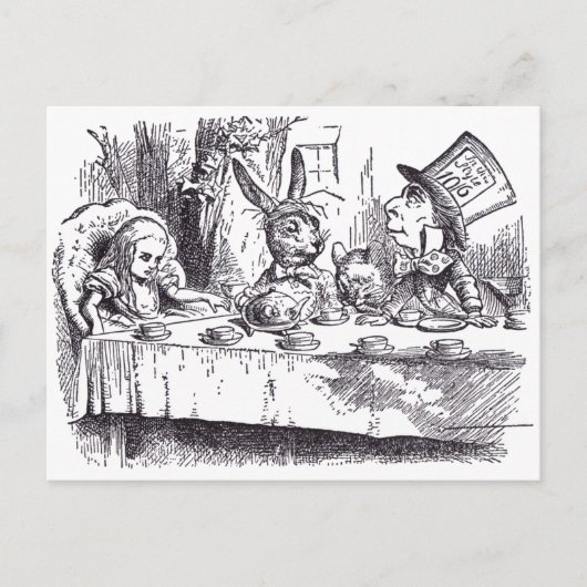 Mad Tea Party Briefkaart (Voorkant)