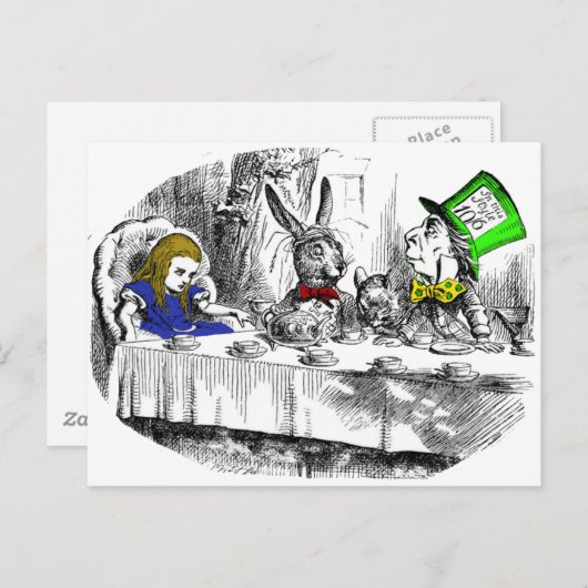 Mad Tea Party Briefkaart (Voorkant / Achterkant)