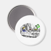 Mad Tea Party Magneet (Voorkant / Achterkant)