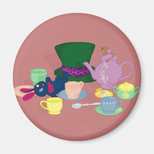 Mad Tea Party Magneet (Voorkant)