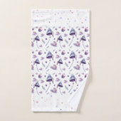 Mad Tea Party roze en Blue Waterverf Bad Handdoek (Handdoek)