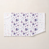 Mad Tea Party roze en Blue Waterverf Bad Handdoek (Handdoek)