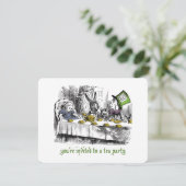 Mad Tea Party uitnodigingen (Staand voorkant)