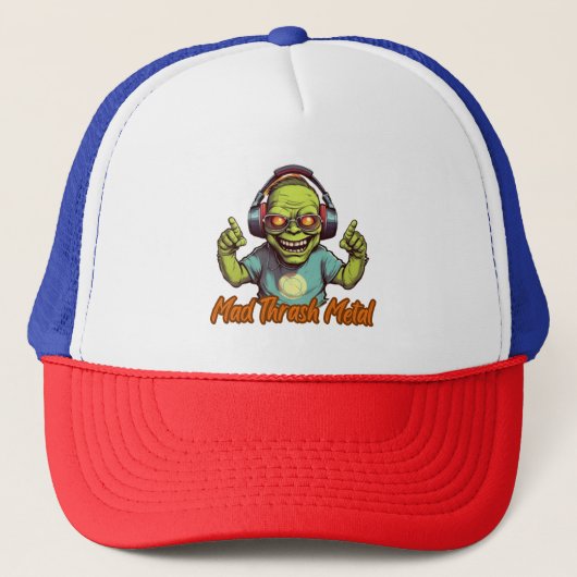 Mad Thrash Metal Trucker Pet (Voorkant)