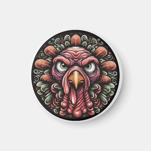 "Mad Turkey" Magnet (Voorkant)