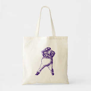 Mad Tweedle Dee Inked Paars Tote Bag