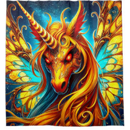 Mad Unicorn Douchegordijn