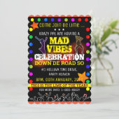 MAD VIBES PARTY KAART (Staand voorkant)