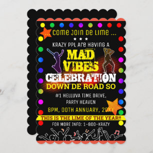 MAD VIBES PARTY KAART