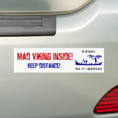 Mad Viking Bumpersticker (Op auto)