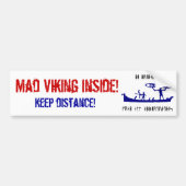 Mad Viking Bumpersticker (Voorkant)