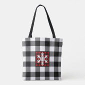 Mad voor Canvas tas met gespleten Snowflake (Achterkant)