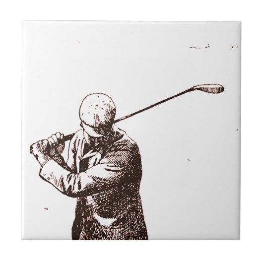 Mad voor Golf Tegeltje (Voorkant)