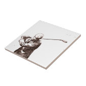 Mad voor Golf Tegeltje (Zijkant)