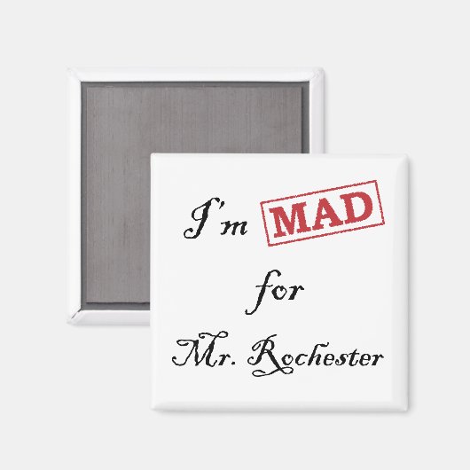 Mad voor Mr Rochester Magneet (Voorkant / Achterkant)