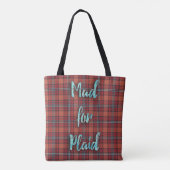 Mad voor Pset Fun Slogan Classic Design Tote Bag (Achterkant)