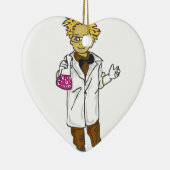 Mad wetenschapper 4 - kind keramisch ornament (Rechts)