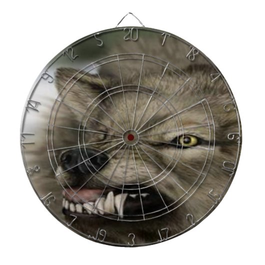 Mad Wolf Dartbord (Voorkant)