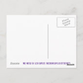 Mad World Mixed Media Gothic Horror Originele Art Briefkaart (Achterkant)