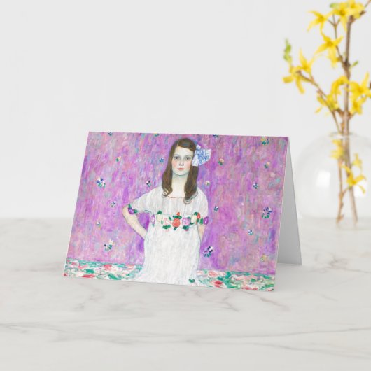 Mada Primavesi door Gustav Klimt die kunstwerk sch Kaart (Gele Bloem)