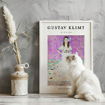 Mada Primavesi door Gustav Klimt Vintage Art Nouve Poster<br><div class="desc">Dit boeiende poster geeft de essentie weer van Gustav Klimts Art Nouveau meesterwerk,  "Portrait of Mäda Primavesi." Dompel jezelf onder in de delicate bloemmotieven die Klimts iconische stijl bepalen. Breng een vleugje Weense elegantie aan bij u thuis met dit  geïnspireerde poster.</div>