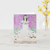 Mäda Primavesi Gustav Klimt Kaart (Gele Bloem)