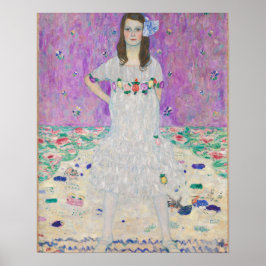 Mada Primavesi van Gustav Klimt Girl in Paars Poster