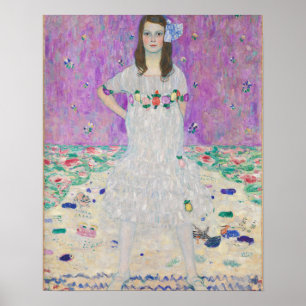 Mada Primavesi van Gustav Klimt Girl in Paars Poster