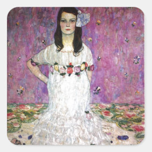 Mada Primavesi van Gustav Klimt Vierkante Sticker