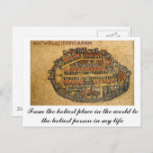 Madaba Mosaic Map of Jerusalem Briefkaart (Voorkant / Achterkant)