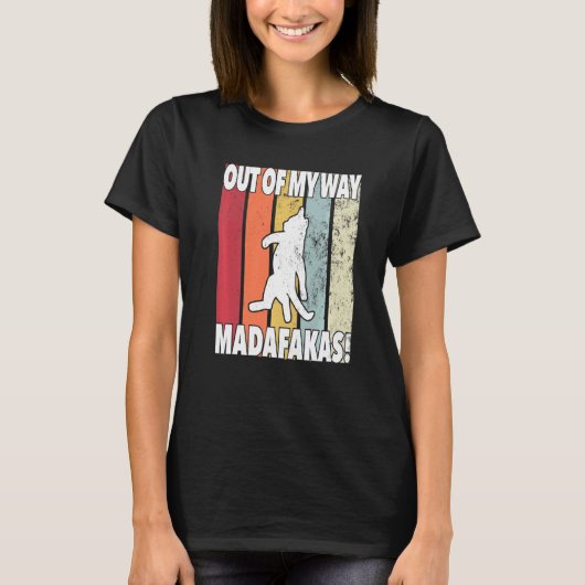 Madafakas Kat  Dier Meme T-shirt (Voorkant)